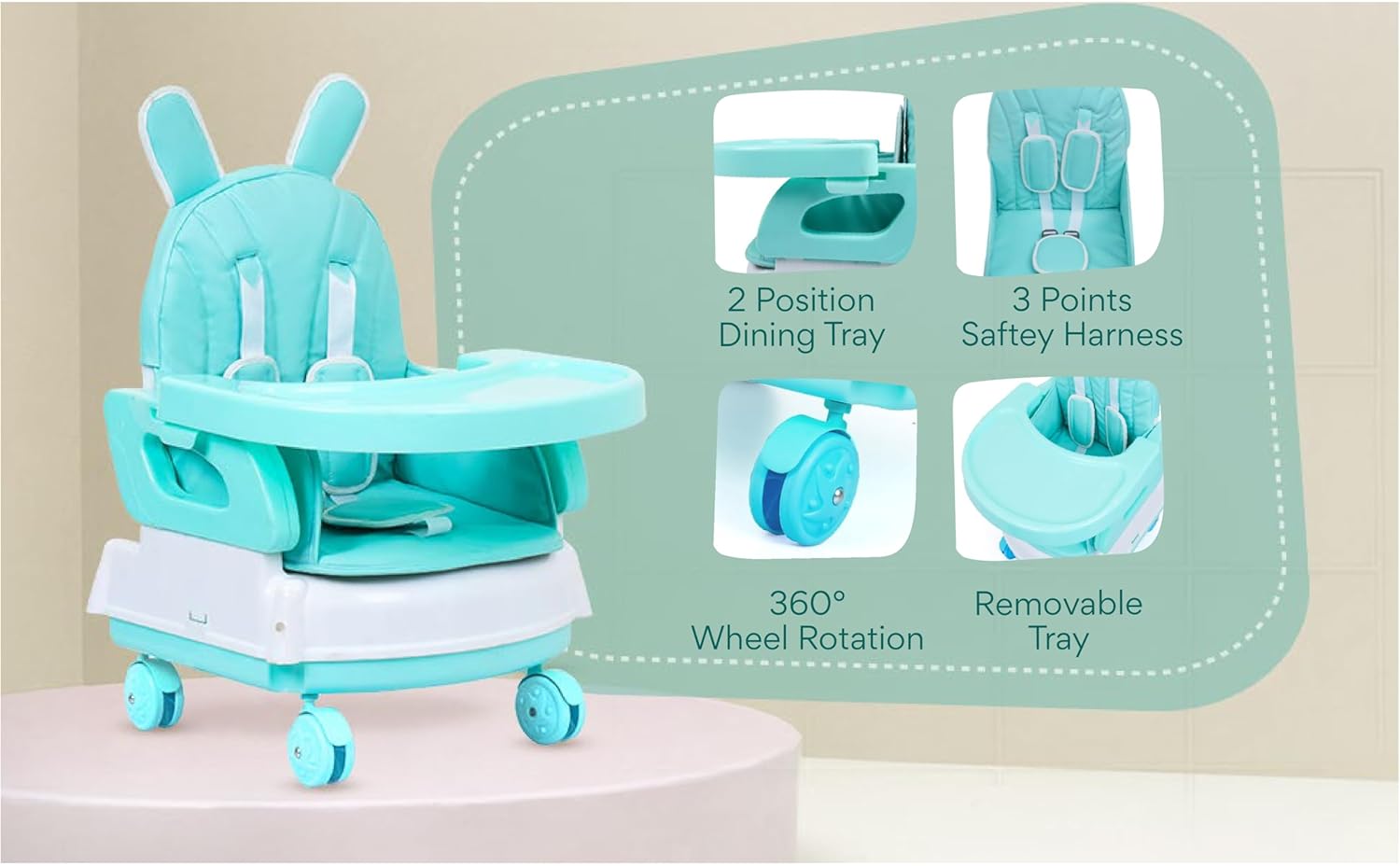 Pro Kids 3 in 1 High Chair - Luusa