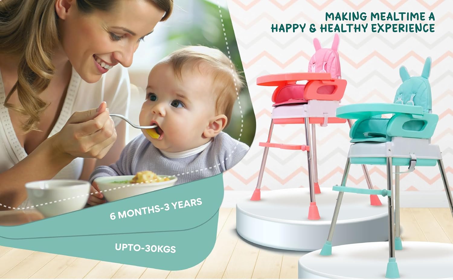 Pro Kids 3 in 1 High Chair - Luusa