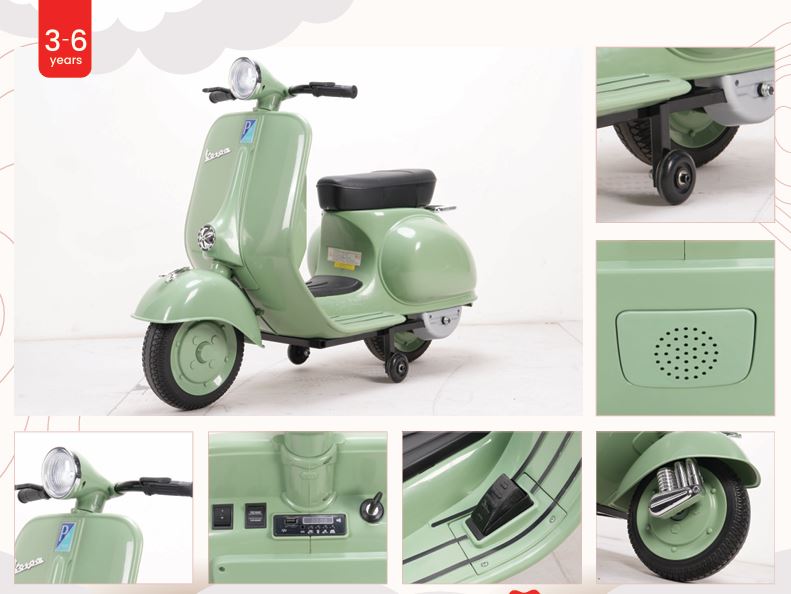 Vespa Kids Ride-On Scooter - Formula Fun