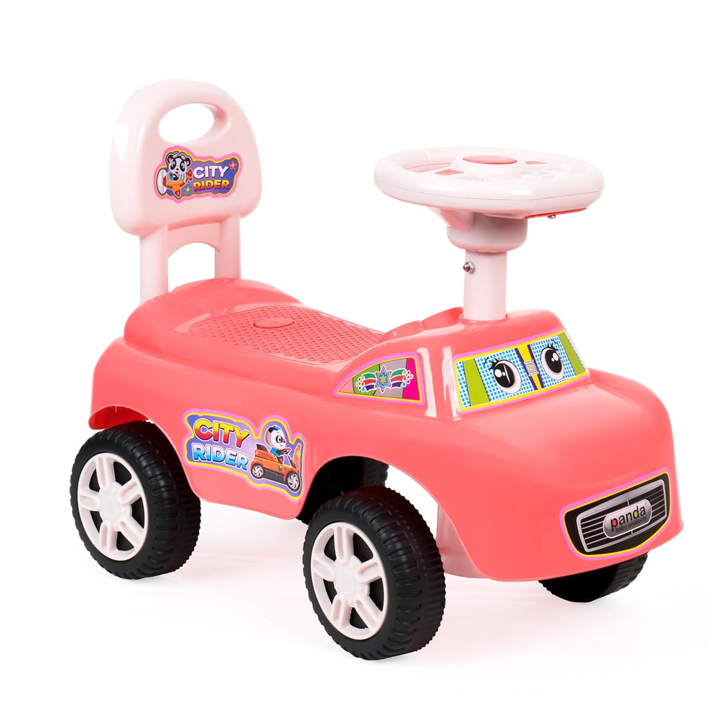 City Rider Steering Backrest Ride-On Car - Panda