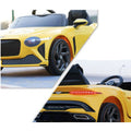 Bentley Bacalar (Yellow) Kids Ride-On Car - Formula Fun