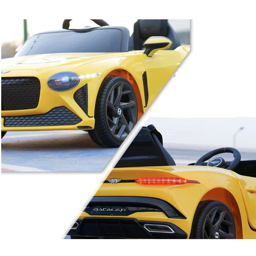 Bentley Bacalar (Yellow) Kids Ride-On Car - Formula Fun