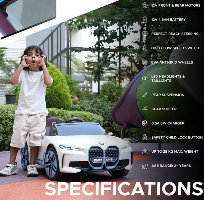 BMW i4 Kids Ride-On Car - Formula Fun