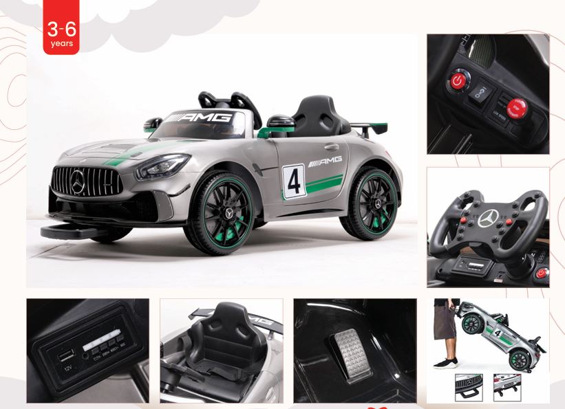 Mercedes-AMG GT4 Kids Ride-On Car - Formula Fun
