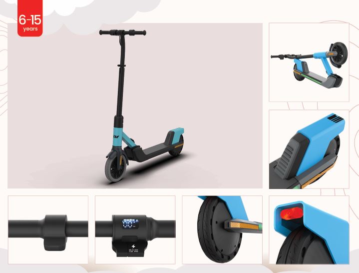 Lil E Junior Kids Ride-On Electric Kick Scooter - Formula Fun