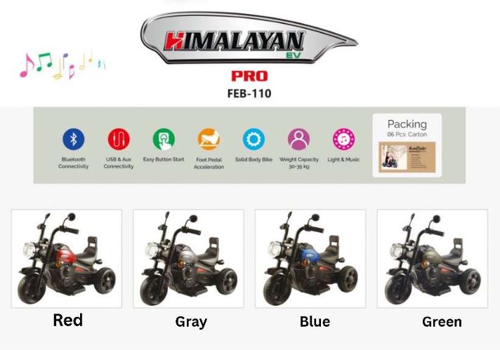 Himalyan Pro (Metallic Paint) FEB110 Baby Trike - Dash Toys