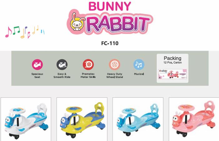 Bunny Rabbit FC - 110 – Fun Ride Toys