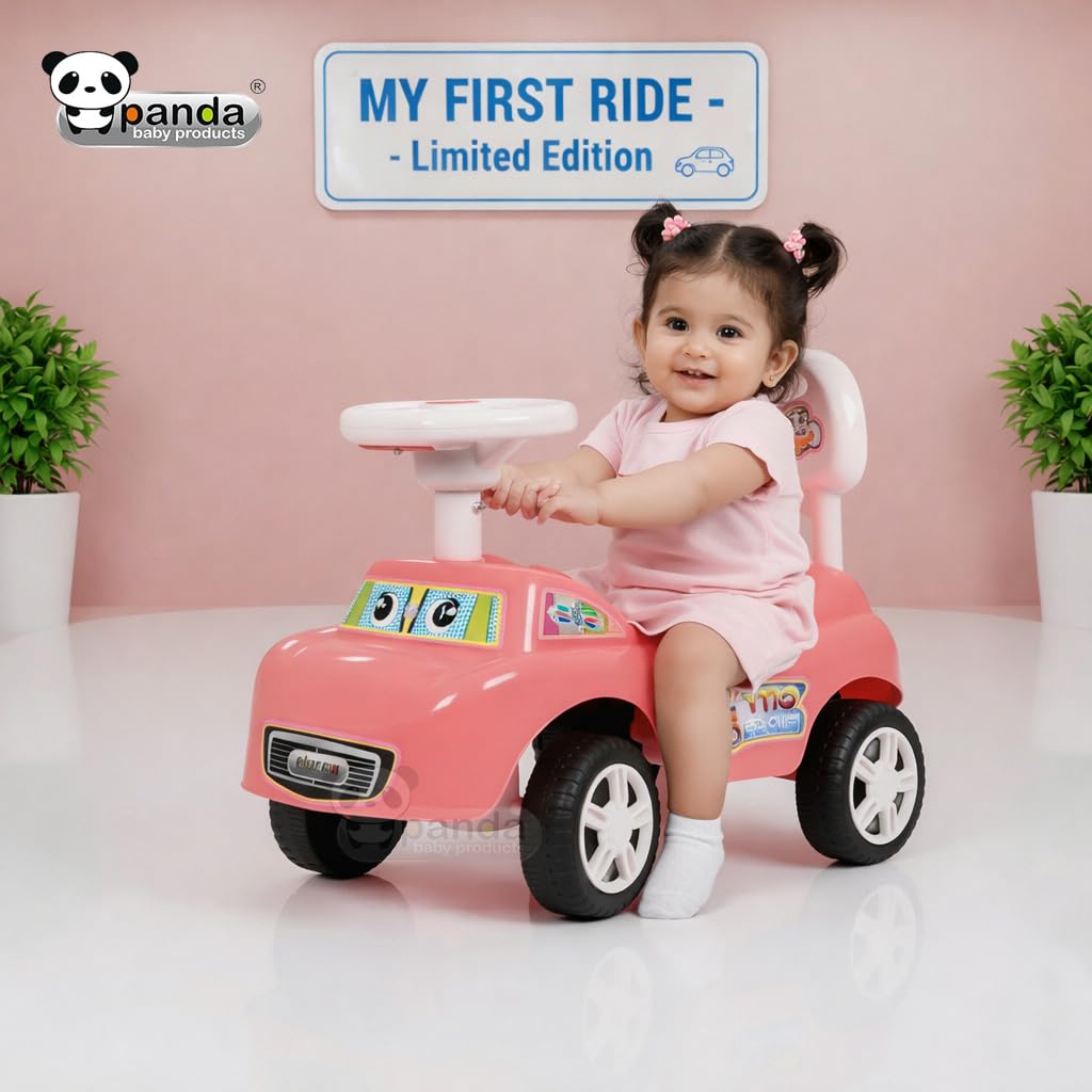 City Rider Steering Backrest Ride-On Car - Panda