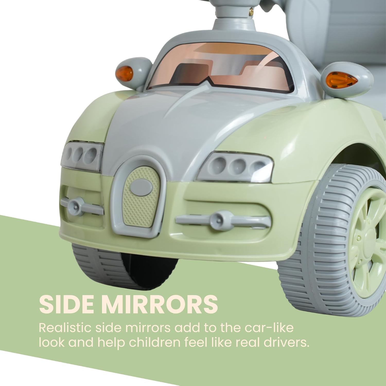 Buzz Plus Rider Steering Backrest Ride-On Car - Panda