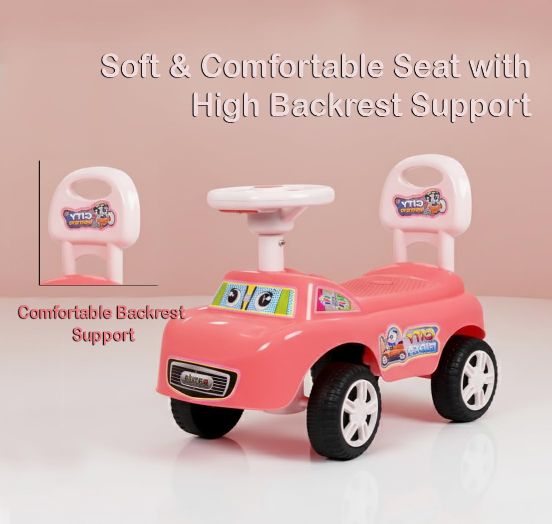 City Rider Steering Backrest Ride-On Car - Panda