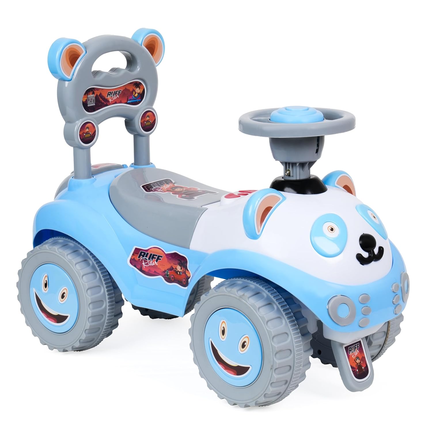 Ruff Rider Steering Backrest Ride-On Car - Panda