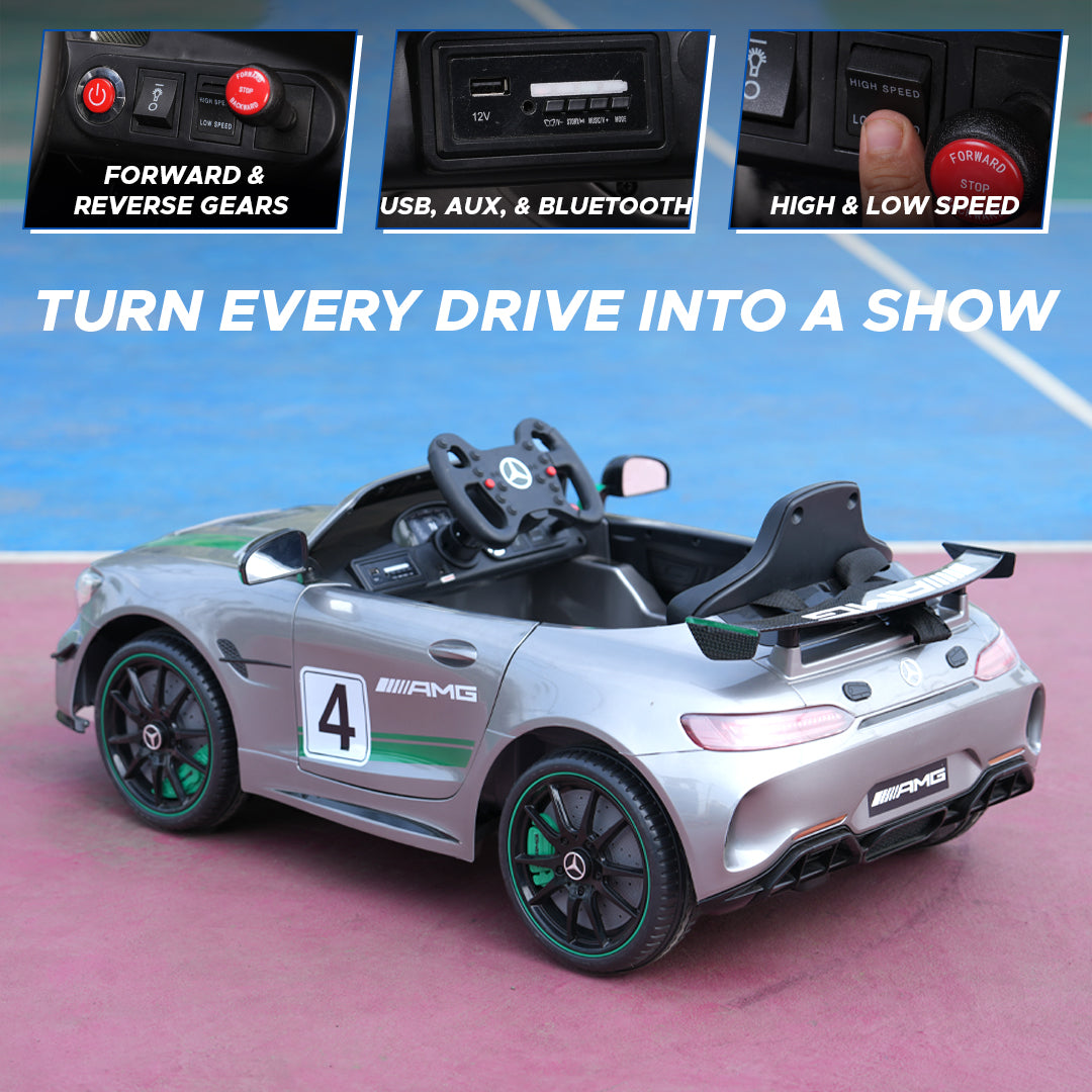 Mercedes-AMG GT4 Kids Ride-On Car - Formula Fun