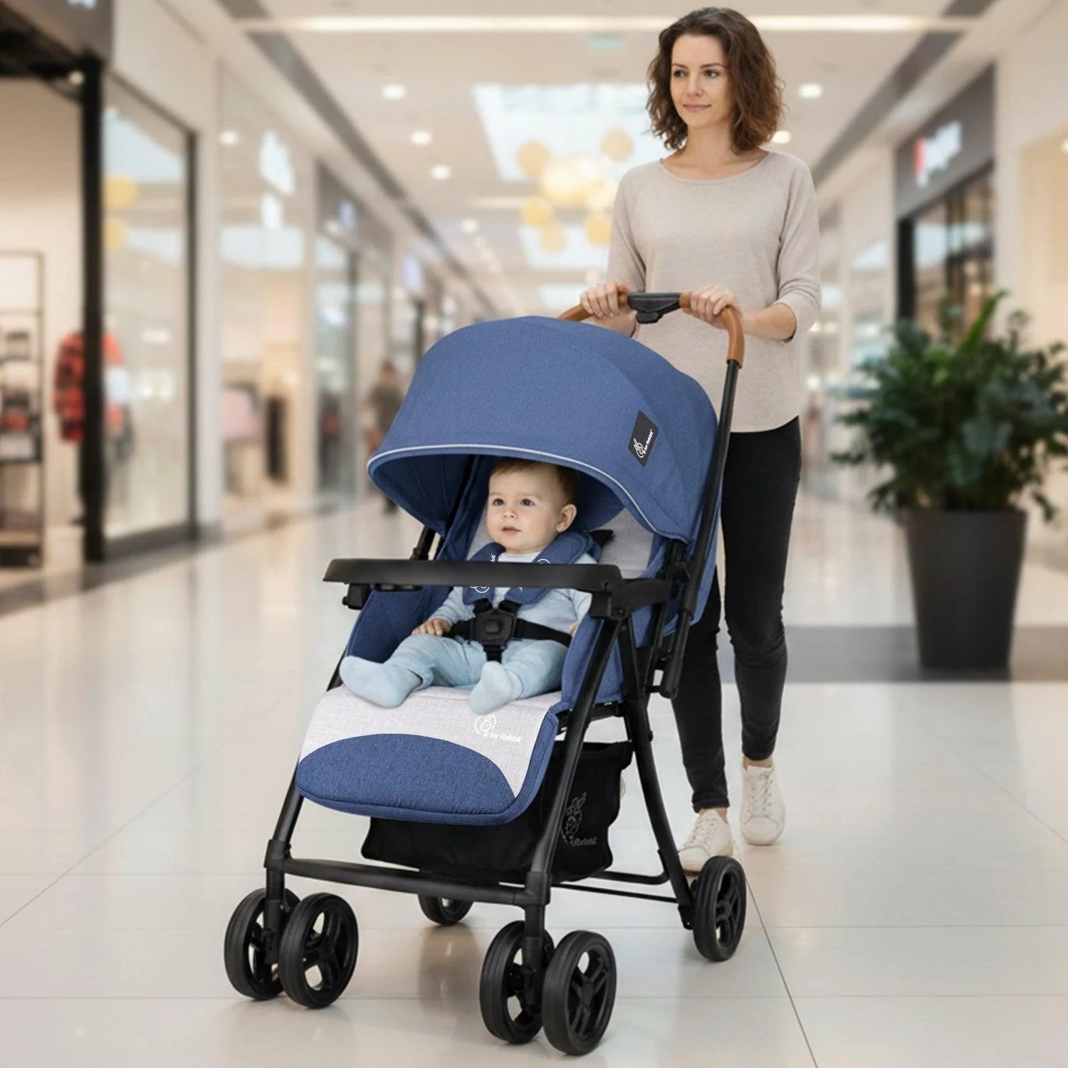 Poppins Joy Baby Stroller - R for Rabbit