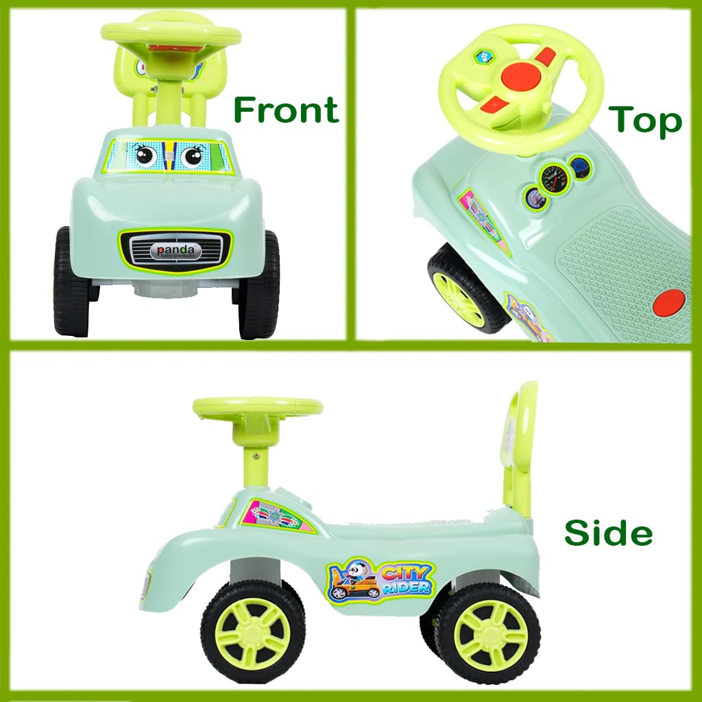 City Rider Steering Backrest Ride-On Car - Panda