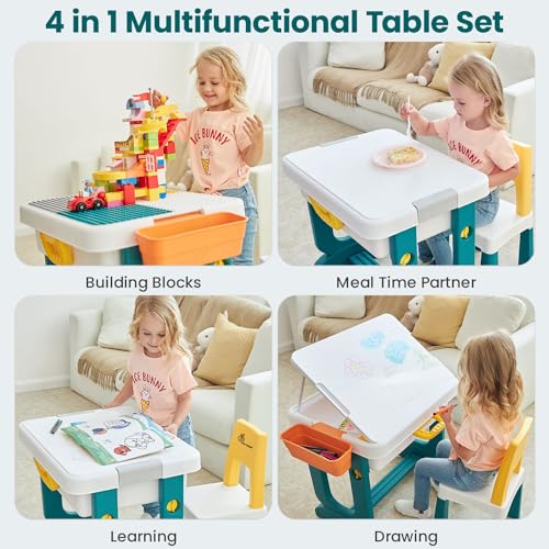 Little Genius Learner Study Table Set with Chair- R for Rabbit