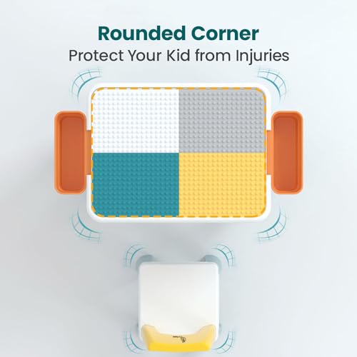 Little Genius Learner Study Table Set with Chair- R for Rabbit