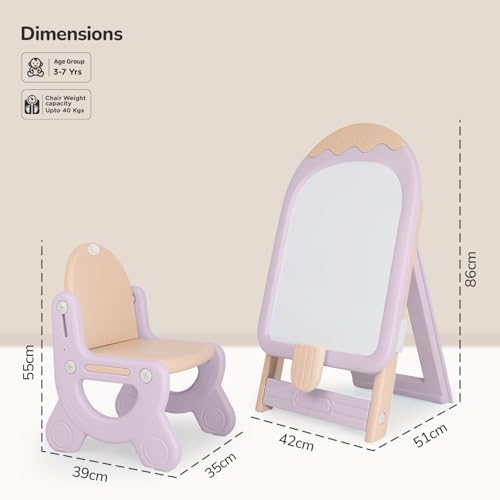 Little Genius Candy Activity Board & Chair Set- R for Rabbit