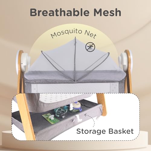 Lullabies Woodsy Electric Baby Cradle - R for Rabbit