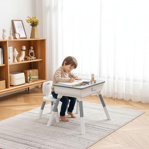 Little Genius Learner Study Table Set with Chair- R for Rabbit