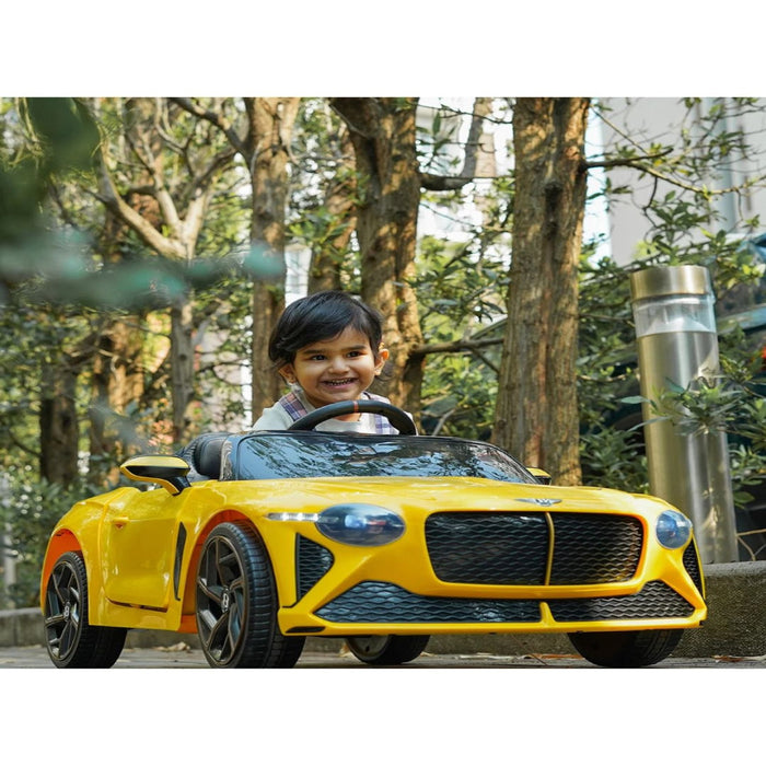Bentley Bacalar (Yellow) Kids Ride-On Car - Formula Fun