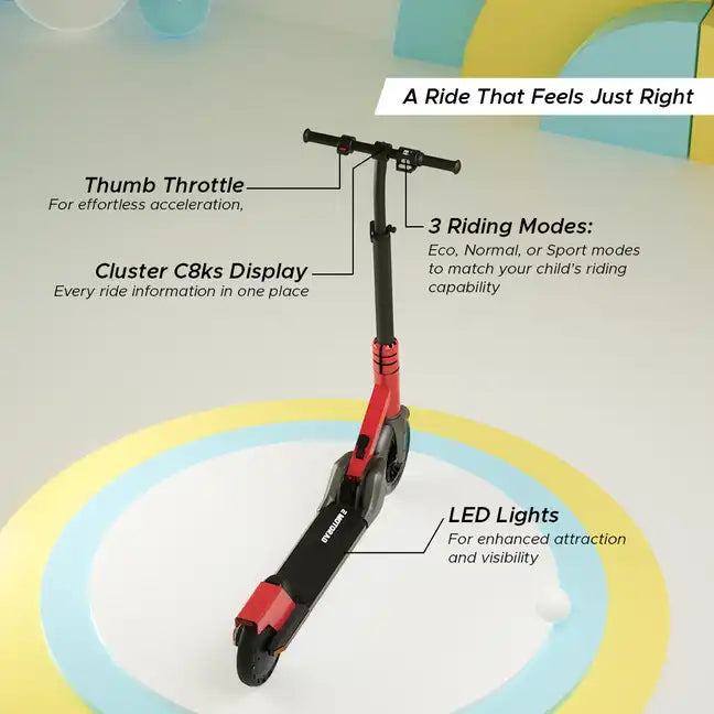Lil E Junior Kids Ride-On Electric Kick Scooter - Formula Fun