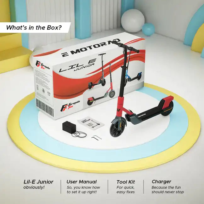 Lil E Junior Kids Ride-On Electric Kick Scooter - Formula Fun