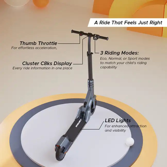Lil E Junior Kids Ride-On Electric Kick Scooter - Formula Fun