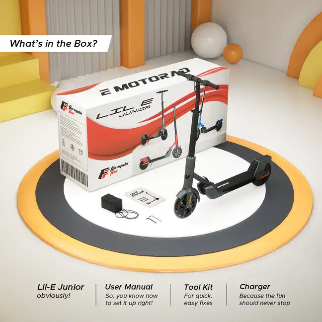 Lil E Junior Kids Ride-On Electric Kick Scooter - Formula Fun