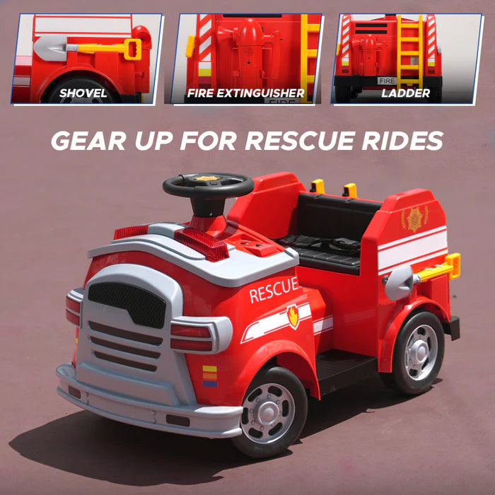 Fire Truck (Red) Kids Ride-On - Formula Fun