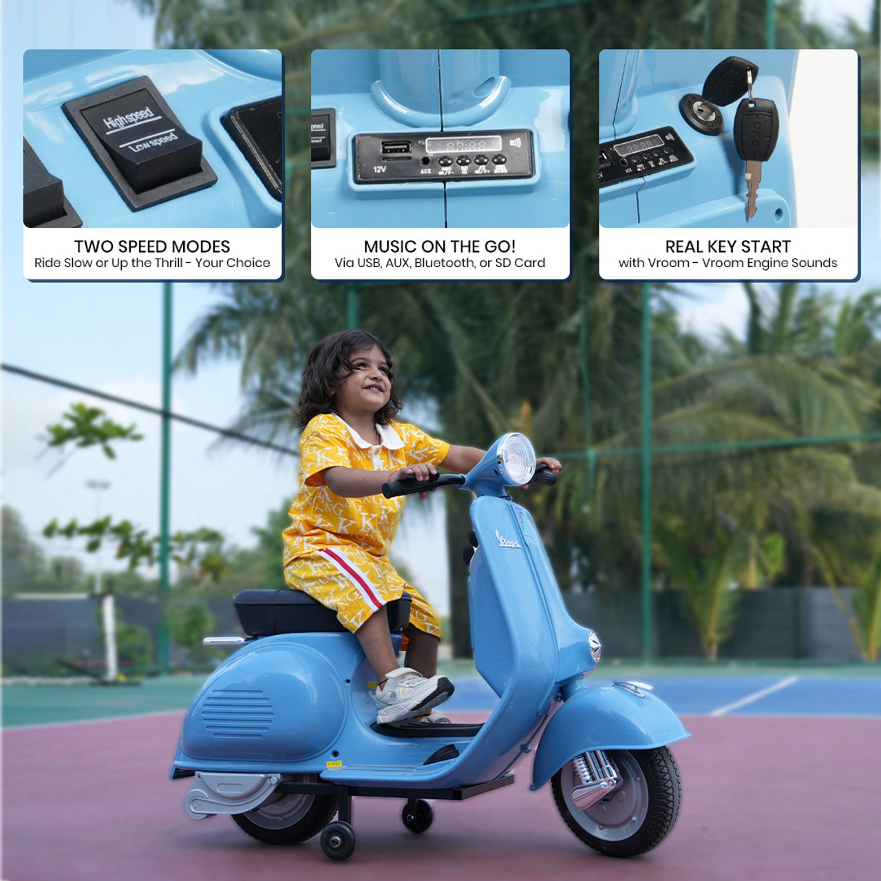 Vespa Kids Ride-On Scooter - Formula Fun