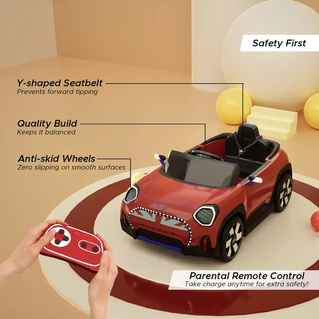 Mini Cooper Aceman Kids Ride-On Car - Formula Fun