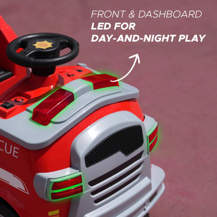 Fire Truck (Red) Kids Ride-On - Formula Fun