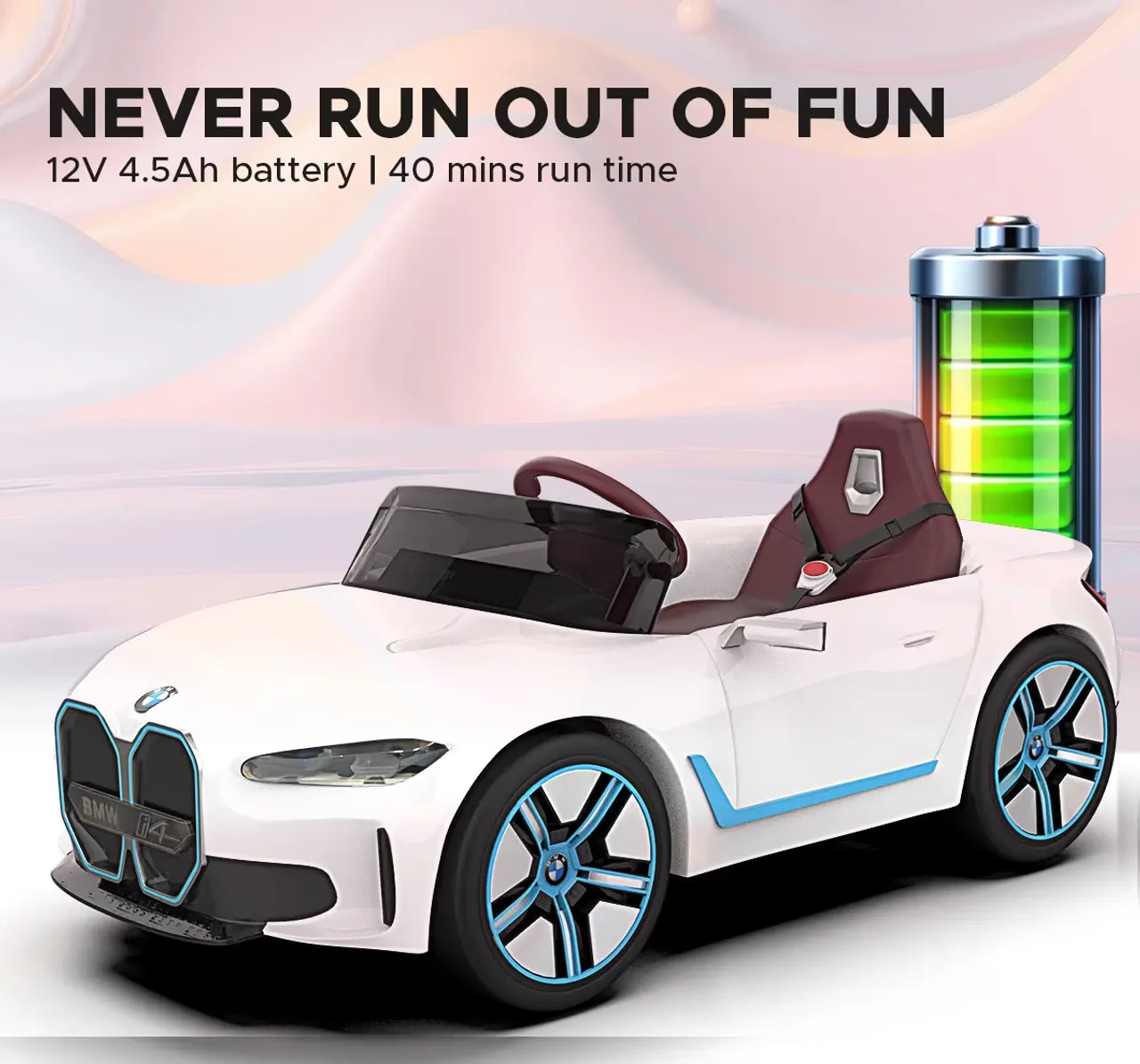 BMW i4 Kids Ride-On Car - Formula Fun