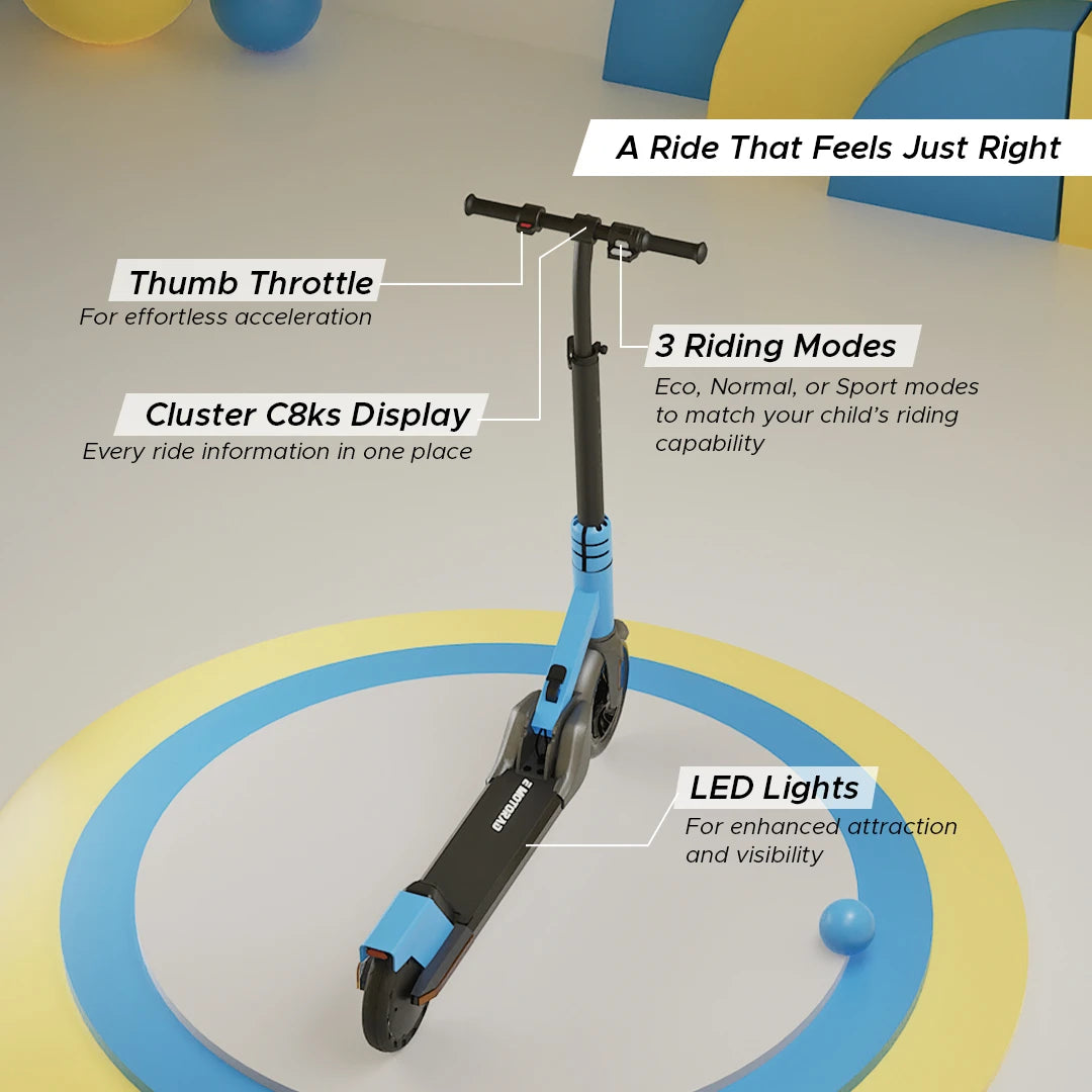 Lil E Junior Kids Ride-On Electric Kick Scooter - Formula Fun