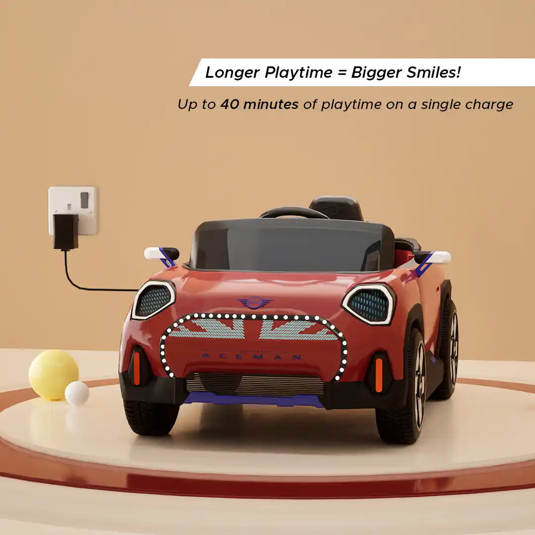 Mini Cooper Aceman Kids Ride-On Car - Formula Fun