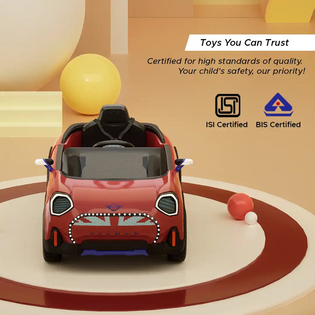 Mini Cooper Aceman Kids Ride-On Car - Formula Fun