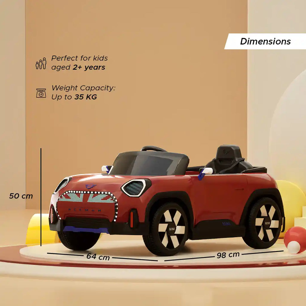 Mini Cooper Aceman Kids Ride-On Car - Formula Fun