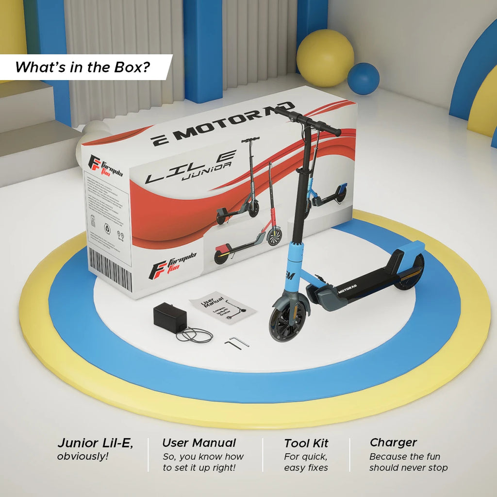Lil E Junior Kids Ride-On Electric Kick Scooter - Formula Fun